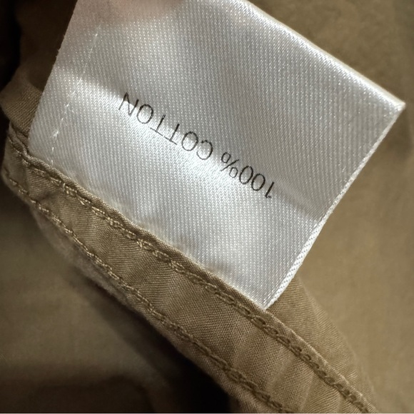 THE FRANKIE SHOP sz S KHAKI EVERYDAY SHIRT Twill Cotton Oversized Relaxed - Picture 6 of 8